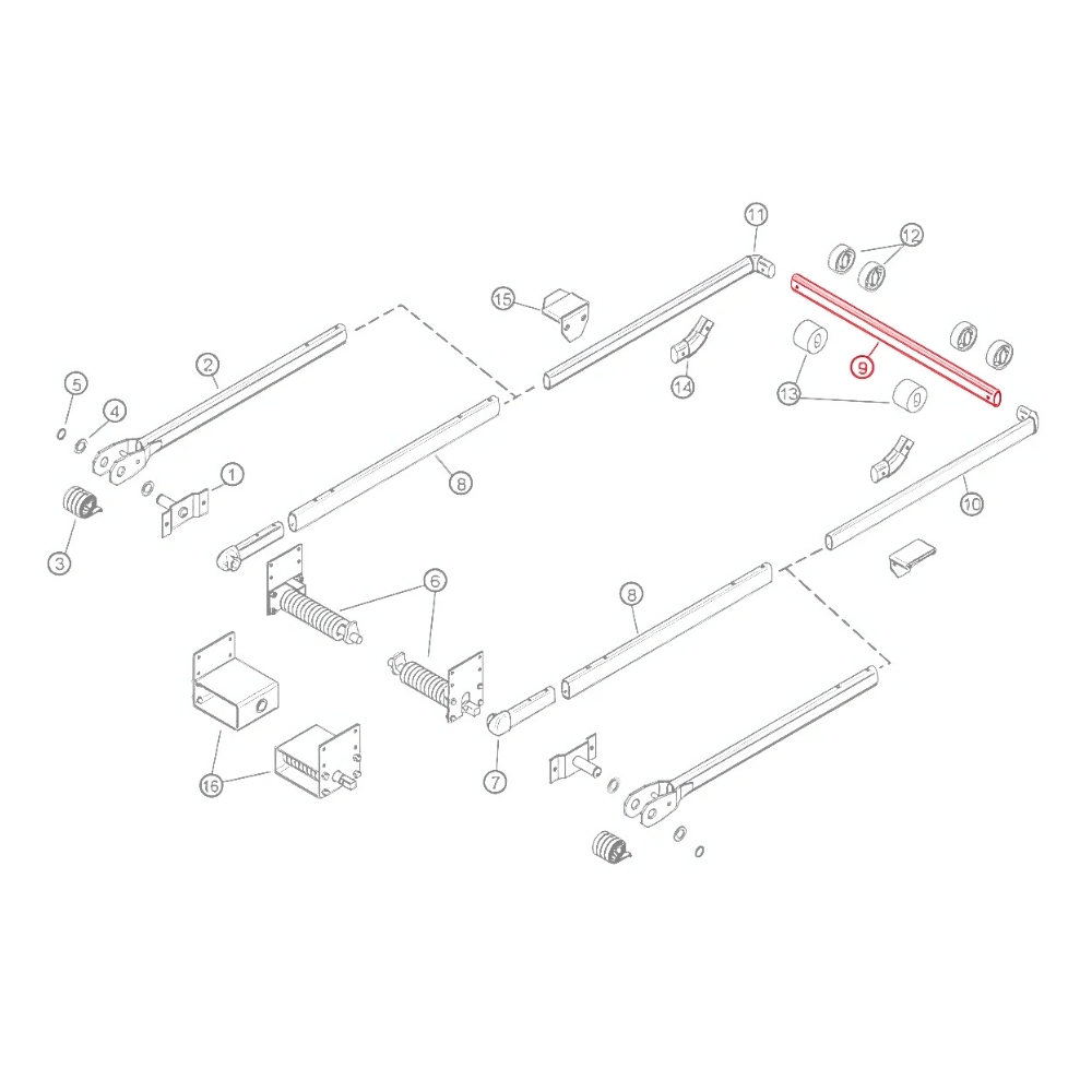US Tarp 11232 Aluminum Cross Tube