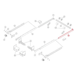 US Tarp 11236 98 Aluminum Upper Side Arm w 90 Degree Corner