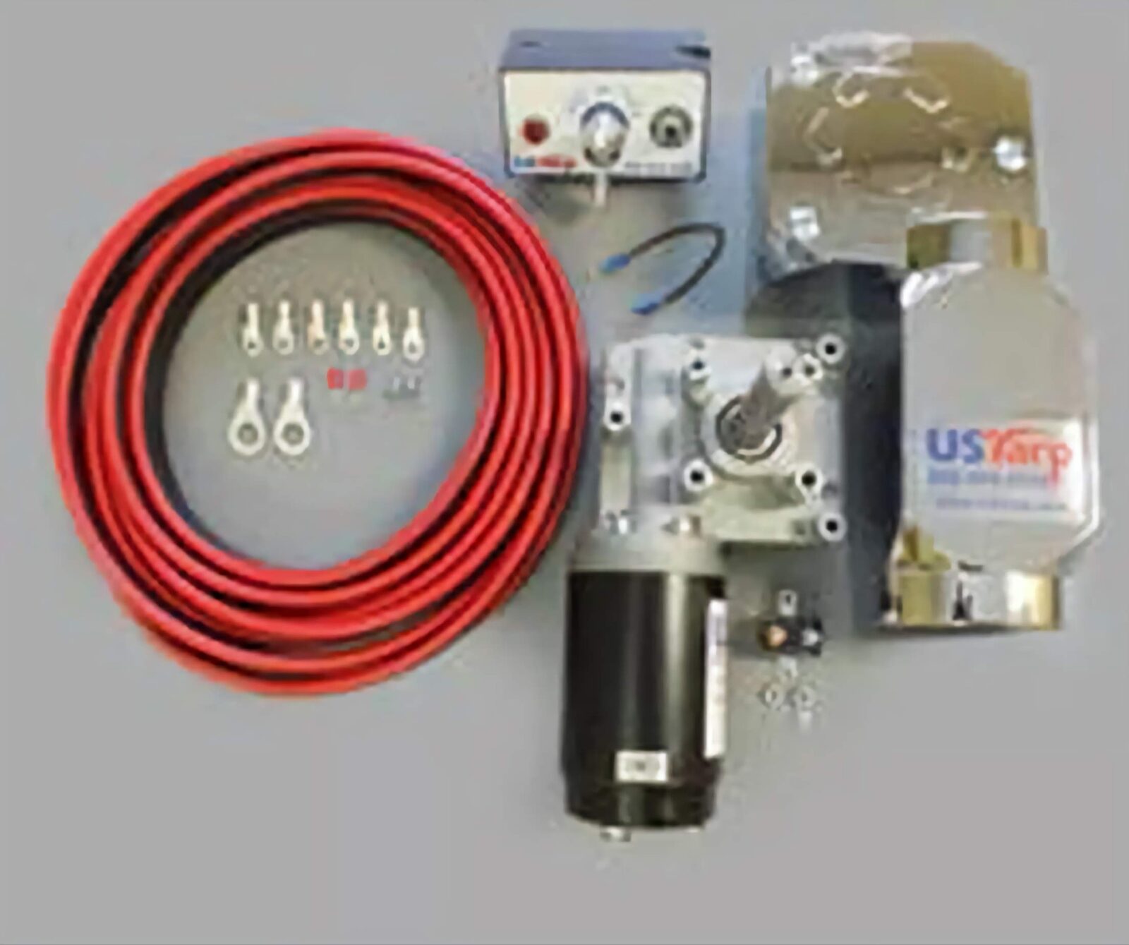 US Tarp 12224 Electric Motor Conversion Kit with Slim Motor (for 28' Trucks or Less)
