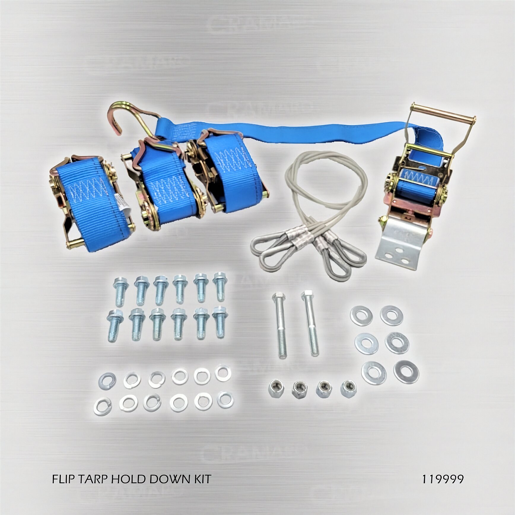 Cramaro 119999 Flip Tarp Hold Down Kit – Complete Strap & Cable Kit