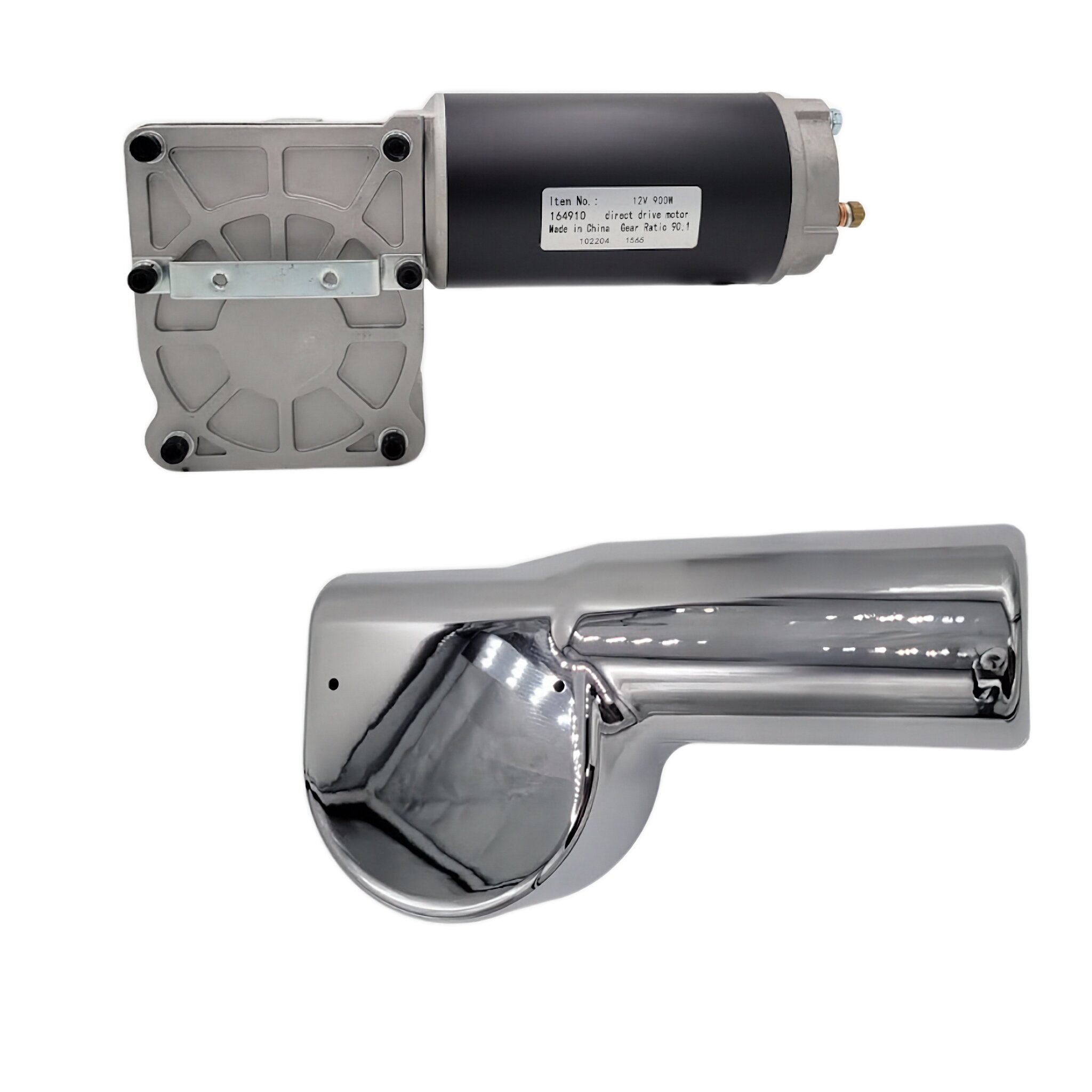 Cramaro 164910 900W 12V Tarp Motor Assembly – 90:1 for Flip Tarp Systems